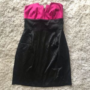 Pink and black dress!